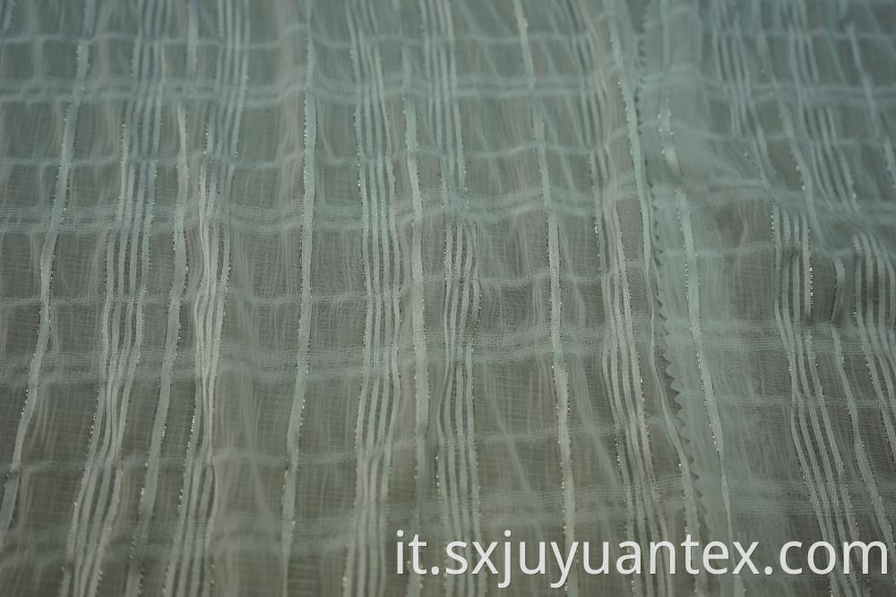 Chiffon Lurex Stripe Dobby Fabric